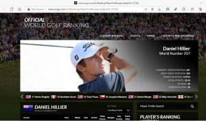 Official World Professional Golf Ranking 